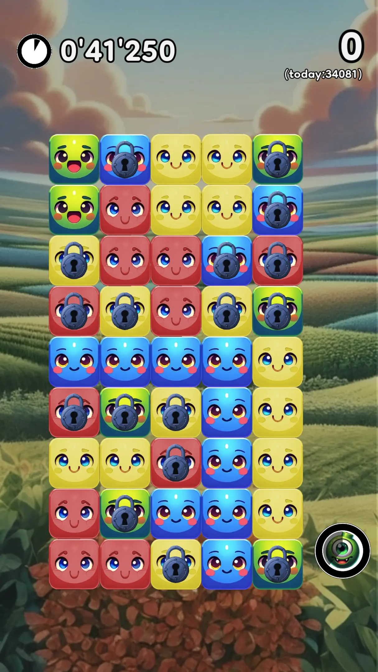 Battle Squares: breaking blocks in play