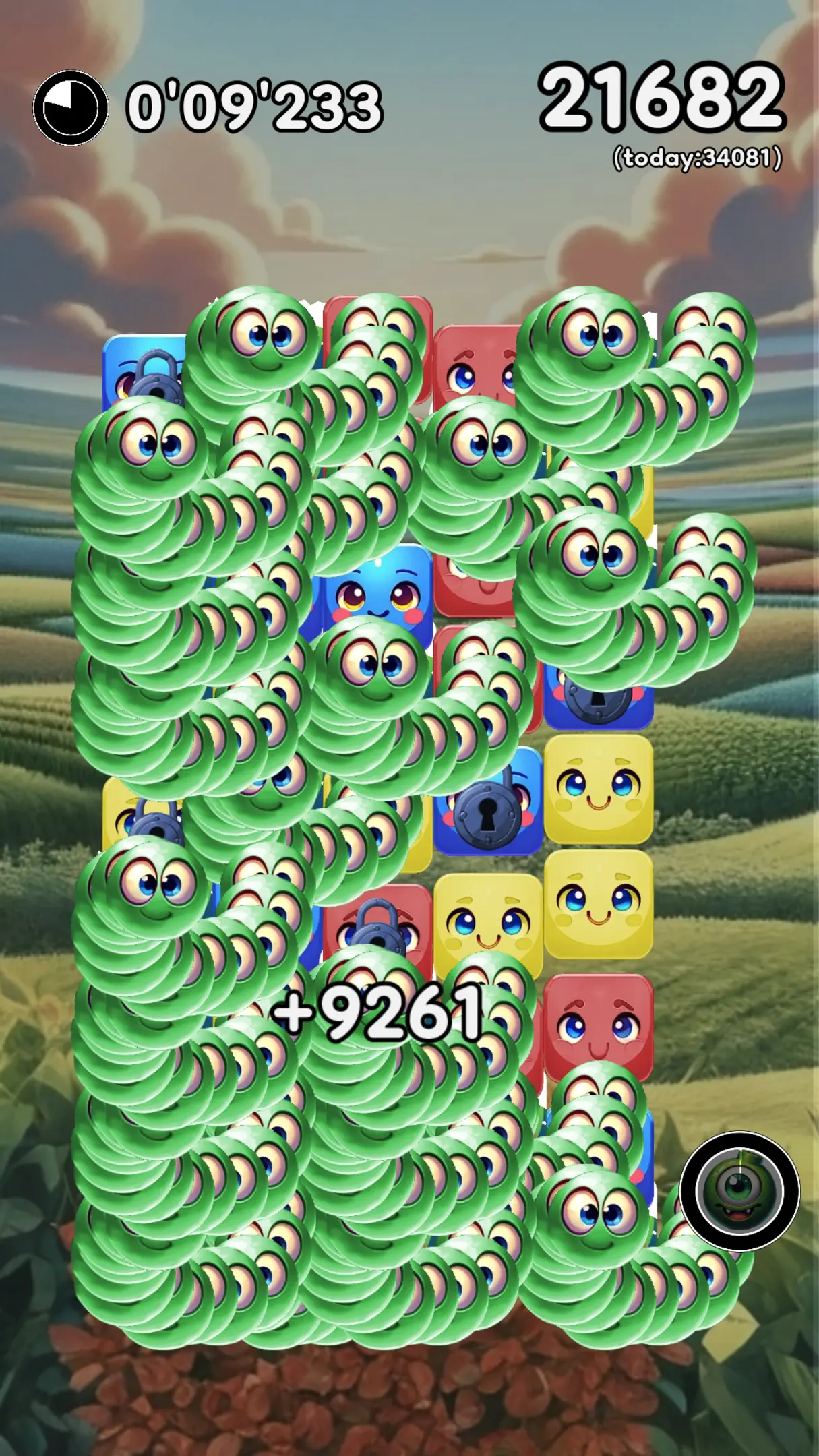 Battle Squares: a colour bomb detonating