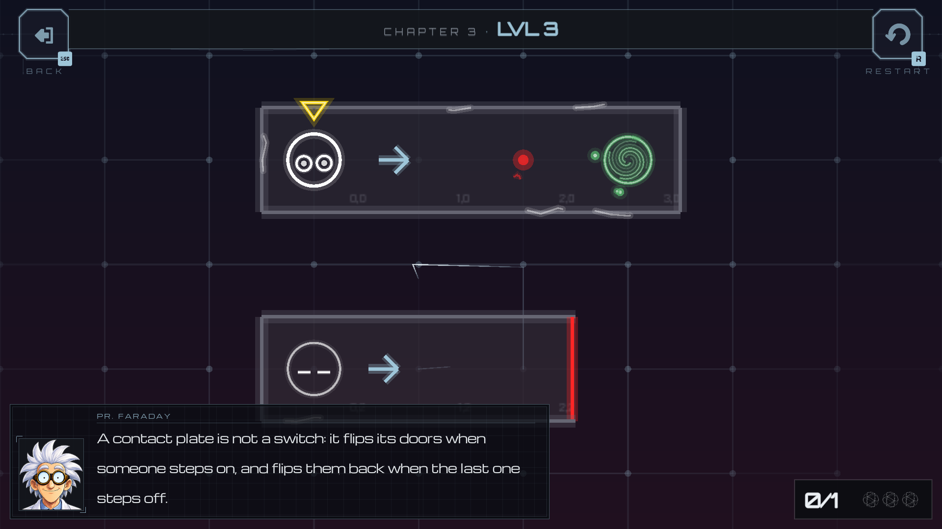 Chapter 3, level 3: contact pads