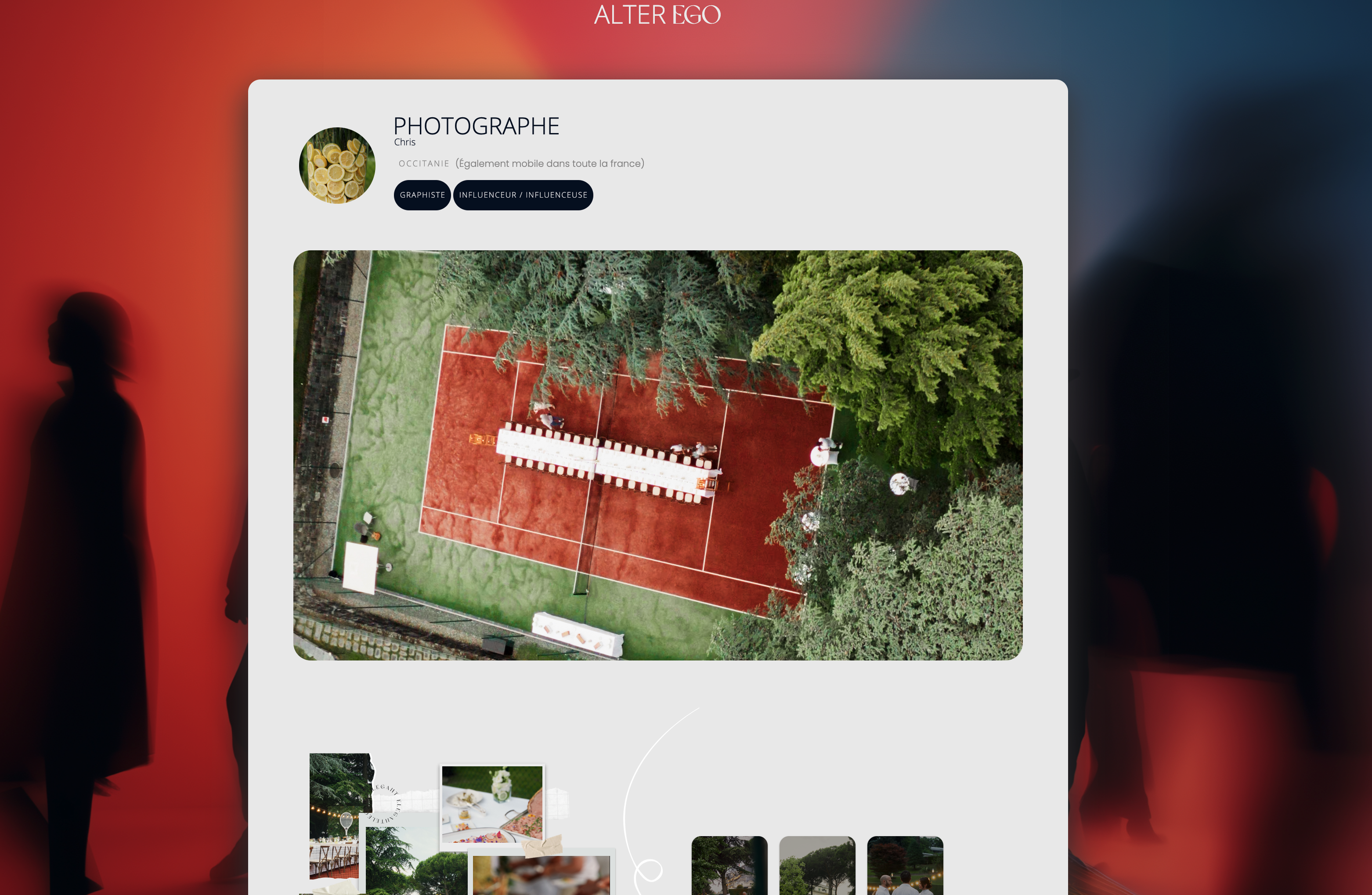Photographer portfolios screenshot
