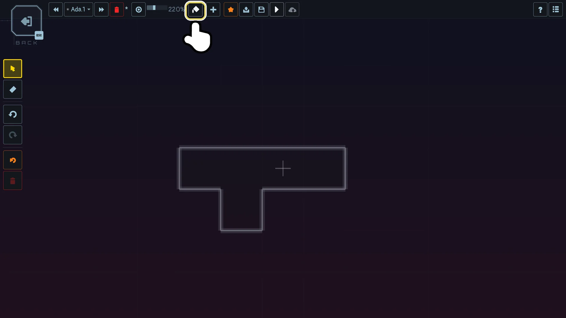 Close walls: one click closes every open side